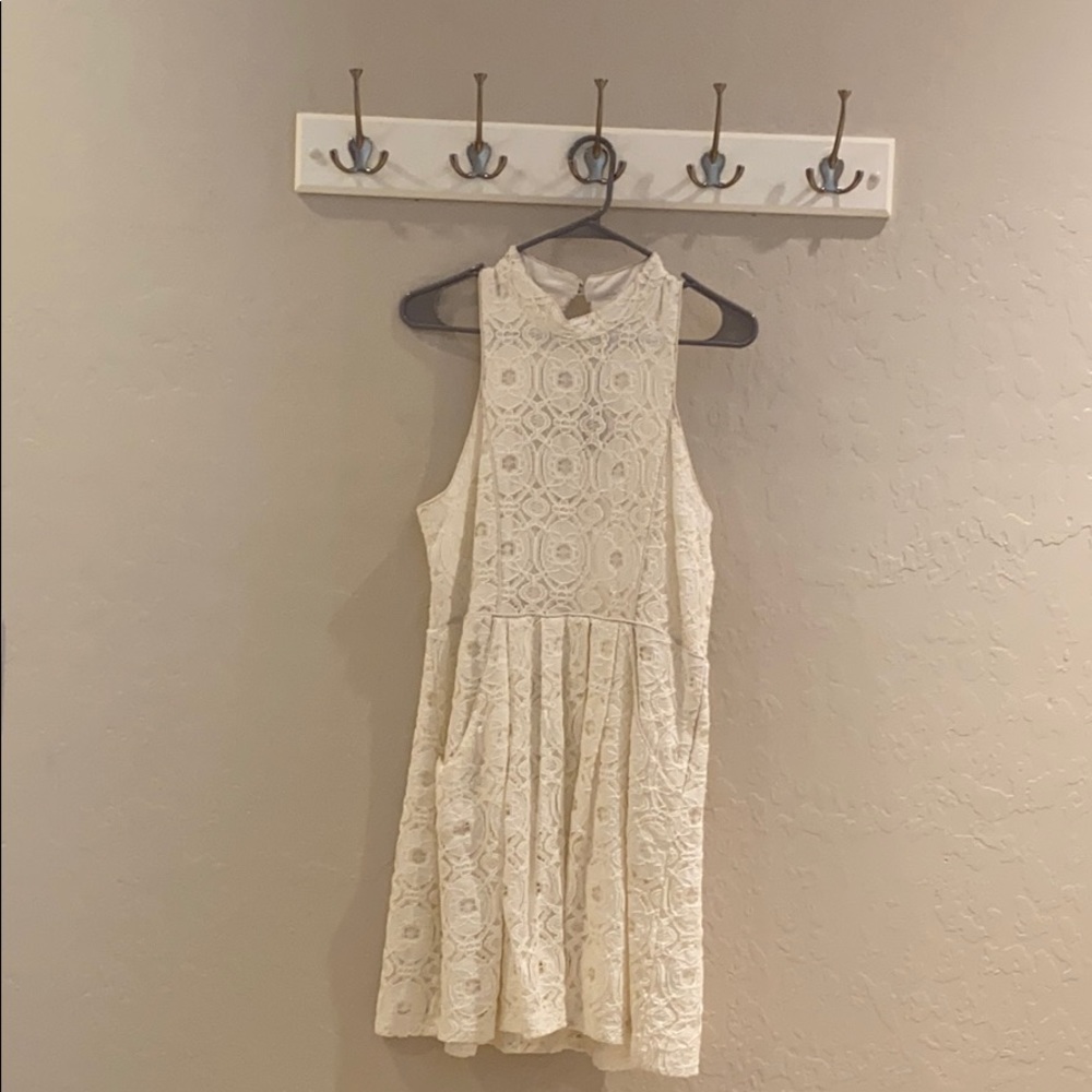 Kimchi Blue White Crochet dress SZ 10 NWT